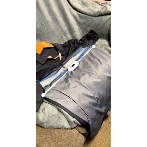 Callaway Opti-Dri Golf Polo Shirt, Men's Size Medium, Black with Gray and Blue - Picture 5 of 6